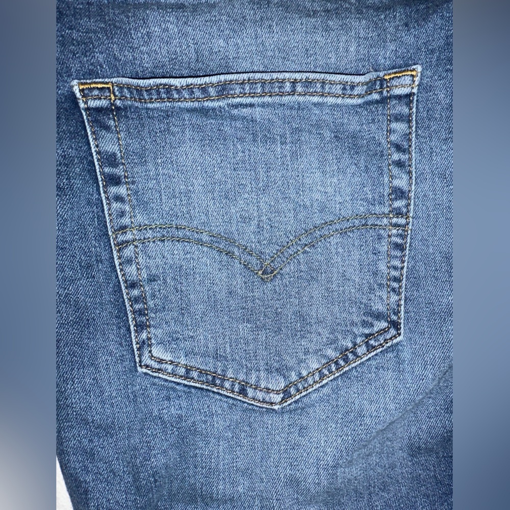 44 - Levi's 412 Distressed Blue Jean Shorts Jorts Men’s Slim Fit Size 44 - Picture 10 of 11